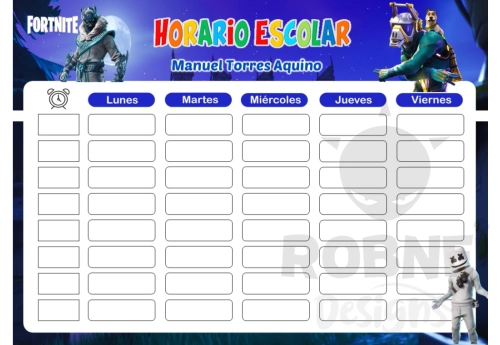 Fortnite Horario Escolar